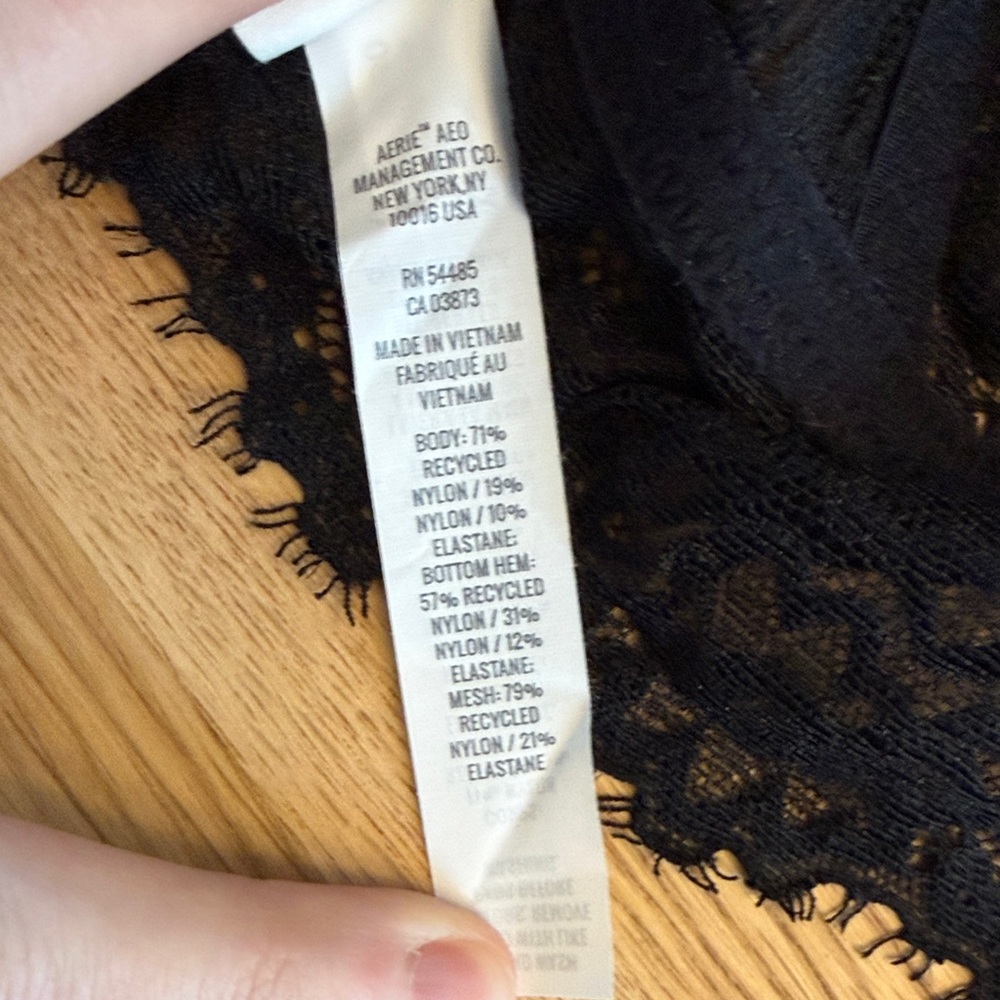 NWT Aerie Black Lace Bralette - Picture 4 of 5